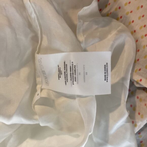 Closed Bull Bell Polka Dot Dress Strawberry Pink 3/4 Sleeveless Cinched Waist - Picture 16 of 17